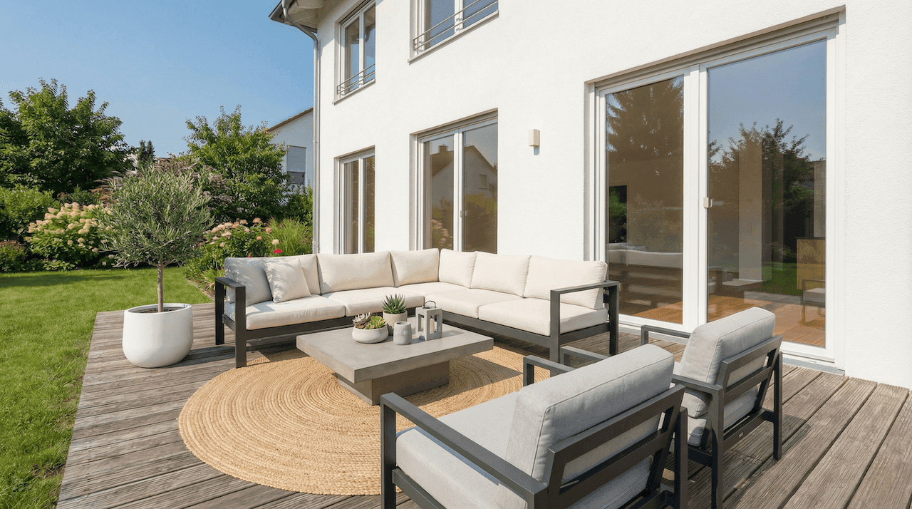 Nachher - Gestagter Raum